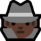 Detective - Black emoji on Microsoft